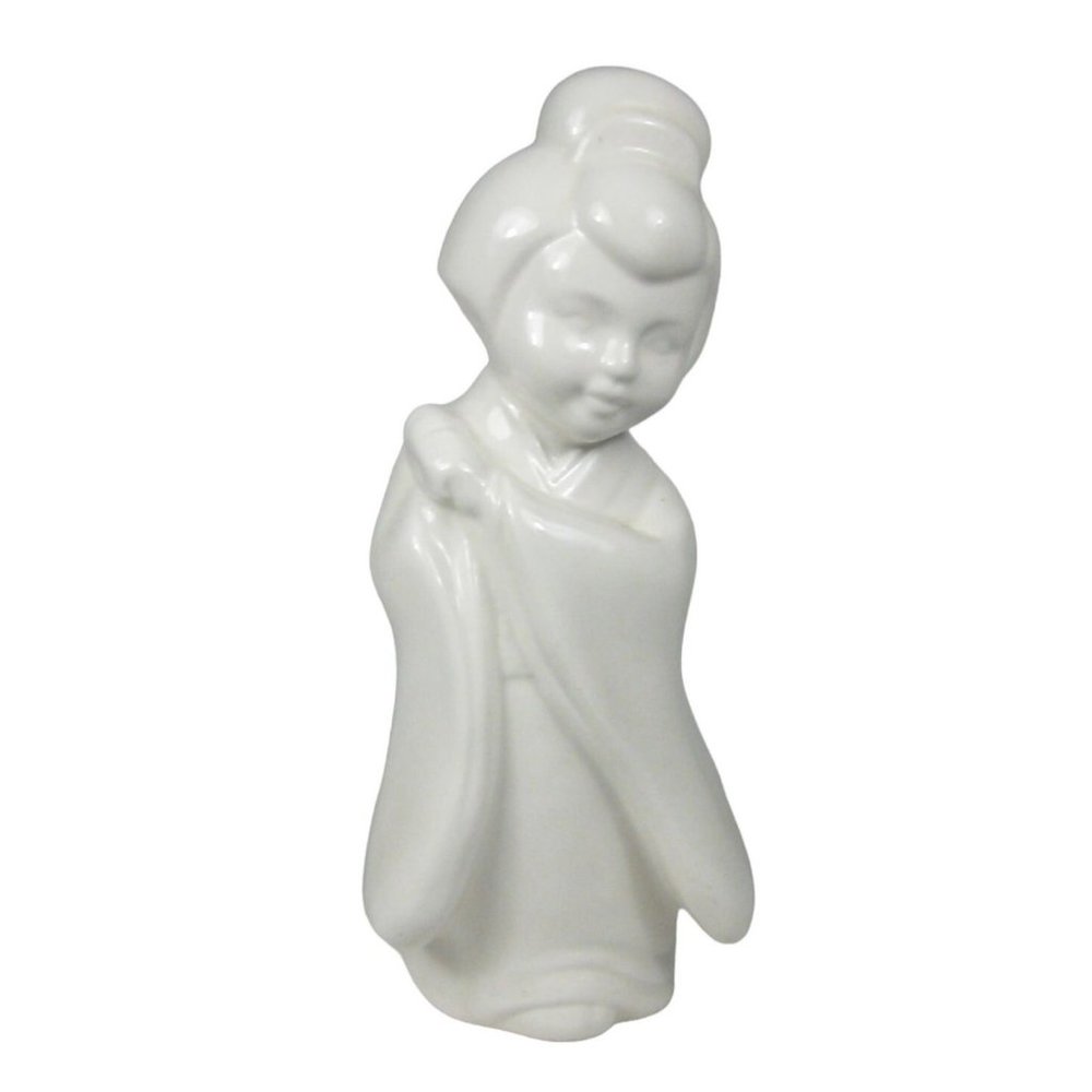 Hawaii Geisha Girl Tiki Mug 9 In Ceramic Tea Light Holder Kimono Drink Vintage